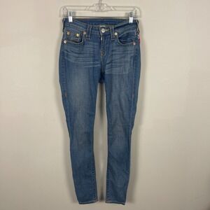 True Religion Jeans Women's Size 26‎ Blue High-Waisted Stretch Skinny